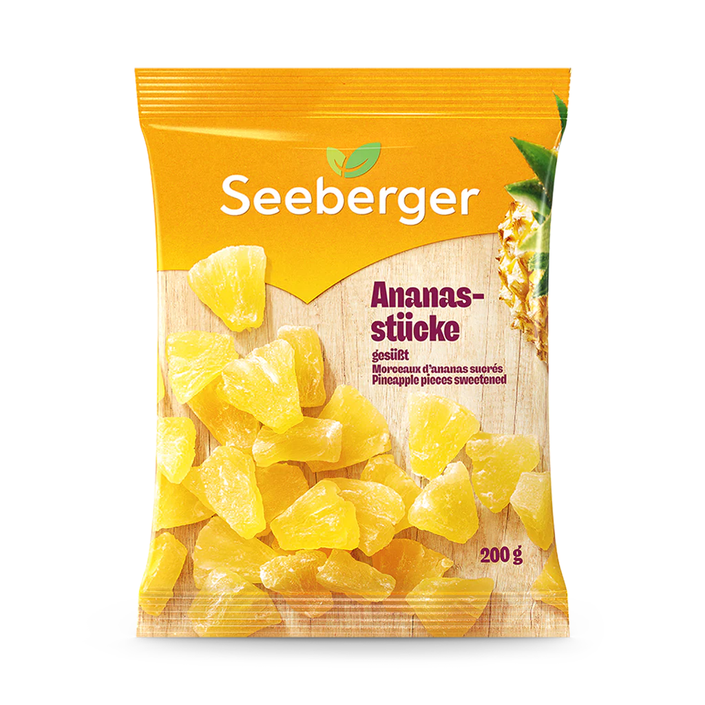 Ananasstücke gesüßt